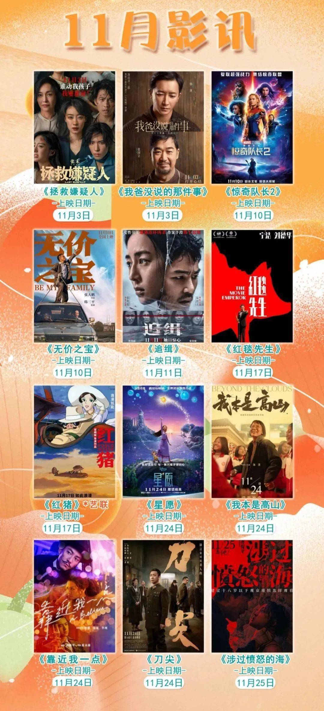 11月電影盛宴，小巷深處的電影天堂，不容錯(cuò)過(guò)！